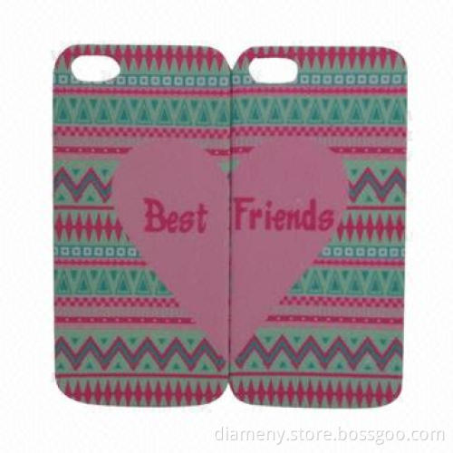 Water transfer printing case for iPhone with lovers style